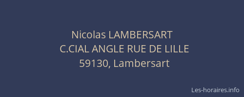 Nicolas LAMBERSART