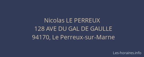 Nicolas LE PERREUX
