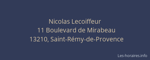 Nicolas Lecoiffeur