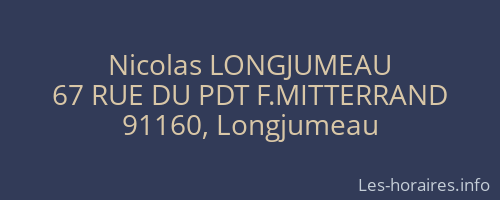 Nicolas LONGJUMEAU