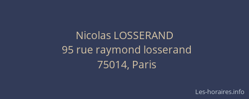 Nicolas LOSSERAND