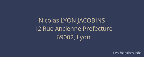 Nicolas LYON JACOBINS