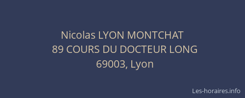 Nicolas LYON MONTCHAT