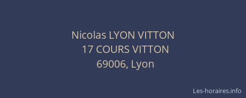 Nicolas LYON VITTON