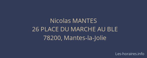 Nicolas MANTES