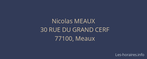 Nicolas MEAUX