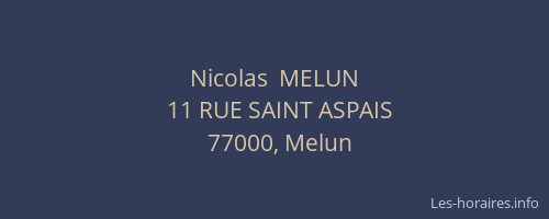 Nicolas  MELUN