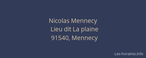 Nicolas Mennecy