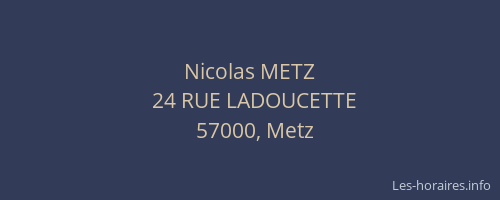 Nicolas METZ