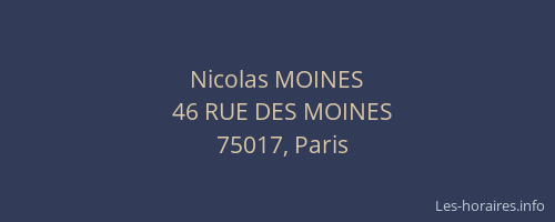 Nicolas MOINES