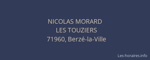 NICOLAS MORARD