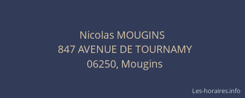 Nicolas MOUGINS