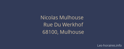 Nicolas Mulhouse