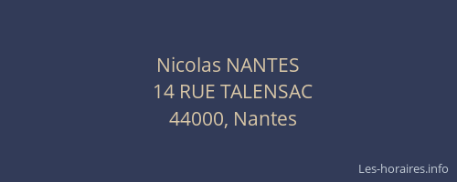 Nicolas NANTES