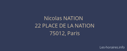 Nicolas NATION