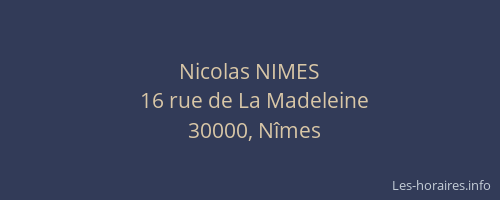Nicolas NIMES