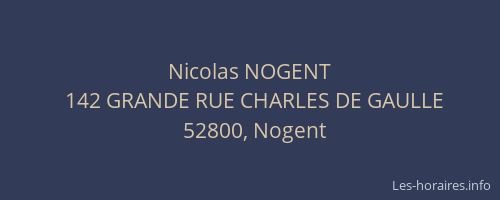 Nicolas NOGENT