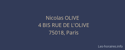 Nicolas OLIVE