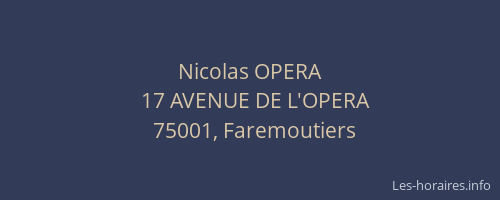 Nicolas OPERA