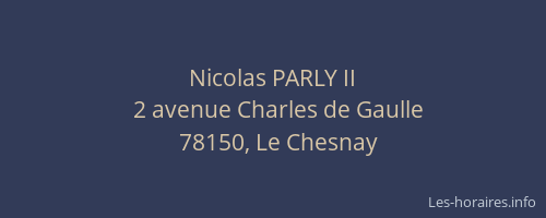 Nicolas PARLY II