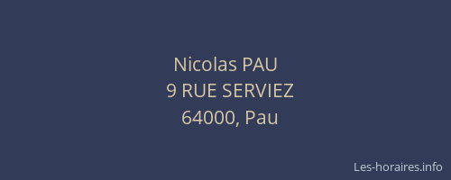 Nicolas PAU