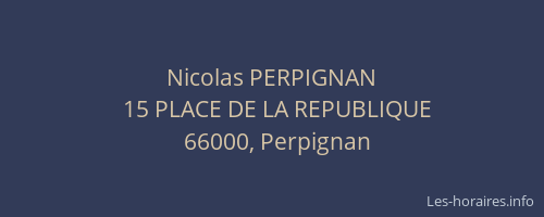 Nicolas PERPIGNAN