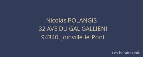 Nicolas POLANGIS