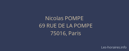 Nicolas POMPE
