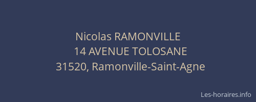 Nicolas RAMONVILLE