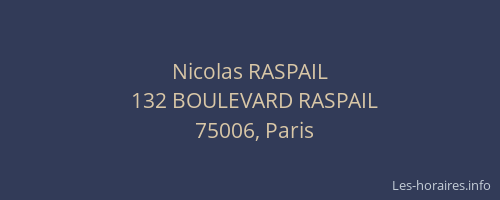 Nicolas RASPAIL