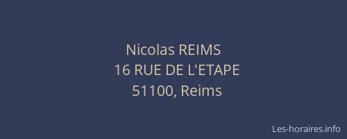Nicolas REIMS