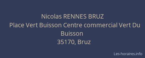 Nicolas RENNES BRUZ