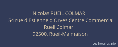 Nicolas RUEIL COLMAR