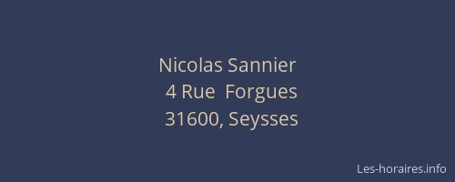 Nicolas Sannier