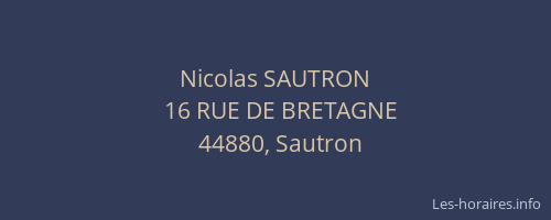Nicolas SAUTRON
