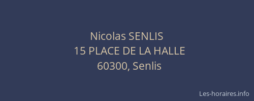 Nicolas SENLIS