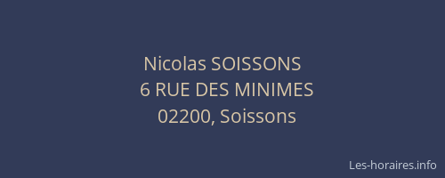 Nicolas SOISSONS