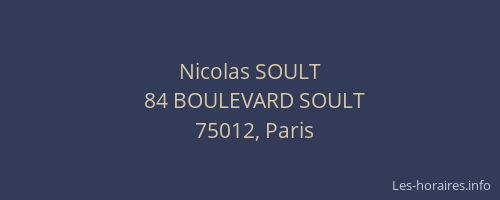 Nicolas SOULT