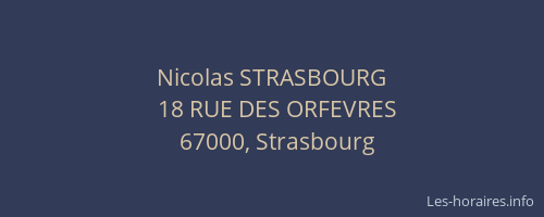 Nicolas STRASBOURG