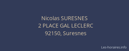 Nicolas SURESNES