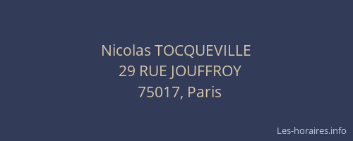 Nicolas TOCQUEVILLE