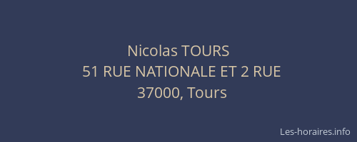 Nicolas TOURS
