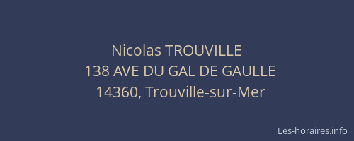 Nicolas TROUVILLE