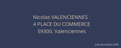 Nicolas VALENCIENNES