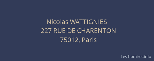 Nicolas WATTIGNIES