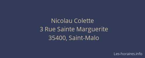 Nicolau Colette