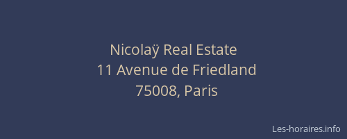 Nicolaÿ Real Estate