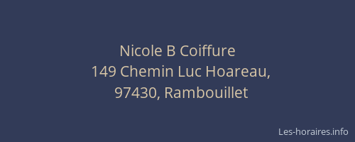 Nicole B Coiffure