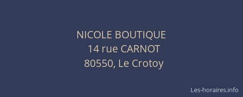 NICOLE BOUTIQUE
