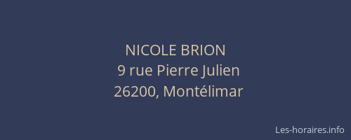 NICOLE BRION
